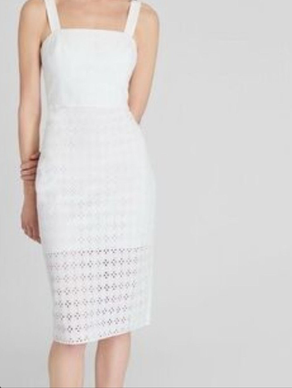 Club Monaco White Eyelet Dress